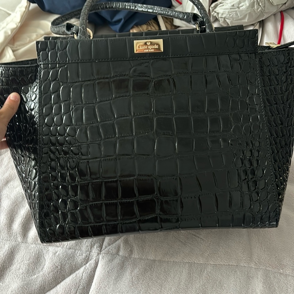 kate spade black big purse